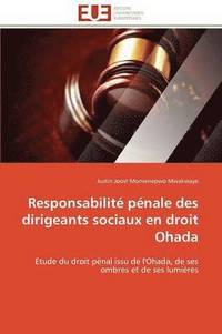bokomslag Responsabilit  P nale Des Dirigeants Sociaux En Droit Ohada