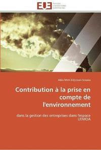 bokomslag Contribution à la prise en compte de l'environnement
