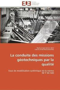 bokomslag conduite des missions géotechniques par la qualité