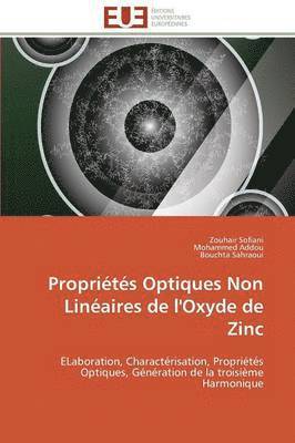 bokomslag Propri?t?s Optiques Non Lin?aires de l'Oxyde de Zinc