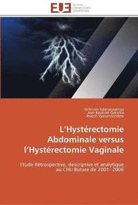 bokomslag L hysterectomie abdominale versus l hysterectomie vaginale