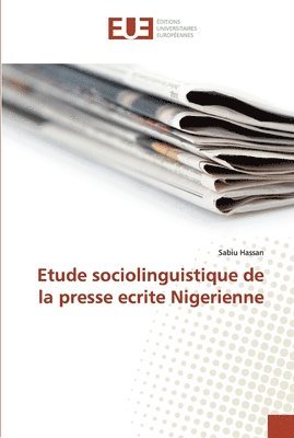 Etude sociolinguistique de la presse ecrite Nigerienne 1