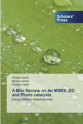 A Mini Review on An MBRS, ED and Photo catalysis 1