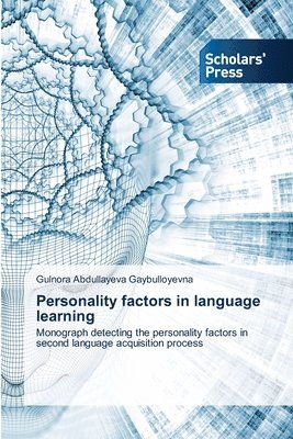 bokomslag Personality factors in language learning