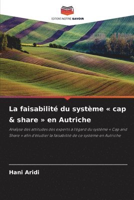 bokomslag La faisabilité du système cap & share en Autriche
