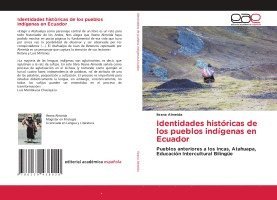 bokomslag Identidades histricas de los pueblos indgenas en Ecuador