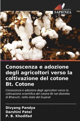 Conoscenza e adozione degli agricoltori verso la coltivazione del cotone Bt. Cotone
