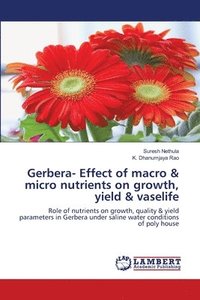 bokomslag Gerbera- Effect of macro & micro nutrients on growth, yield & vaselife