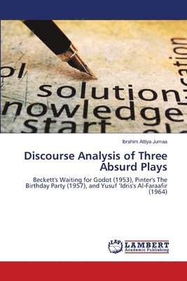 Discourse Analysis of Three Absurd Plays 1