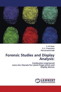 bokomslag Forensic Studies and Display Analysis