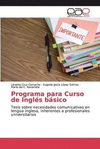 bokomslag Programa para Curso de Ingls bsico