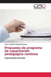 bokomslag Propuesta de programa de capacitacin pedaggica continua