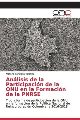 bokomslag Analisis de la Participacion de la ONU en la Formacion de la PNRSE
