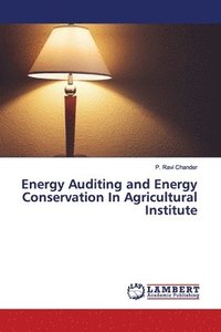 bokomslag Energy Auditing and Energy Conservation In Agricultural Institute