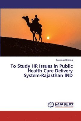 bokomslag To Study HR Issues in Public Health Care Delivery System-Rajasthan IND