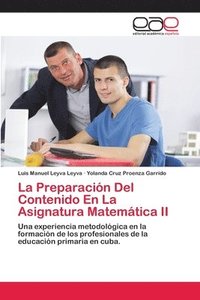 bokomslag La Preparacin Del Contenido En La Asignatura Matemtica II