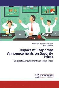 bokomslag Impact of Corporate Announcements on Security Prices