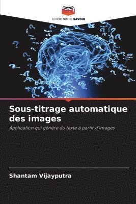 bokomslag Sous-titrage automatique des images