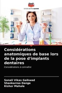 bokomslag Considrations anatomiques de base lors de la pose d'implants dentaires