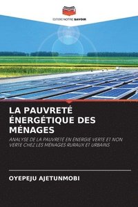 bokomslag La Pauvrete Energetique Des Menages