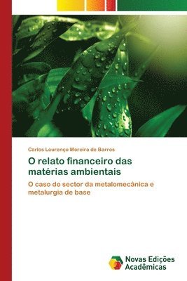 O relato financeiro das matrias ambientais 1