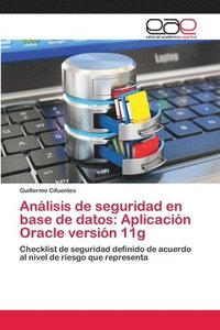 bokomslag Anlisis de seguridad en base de datos