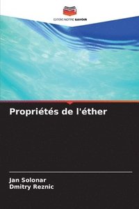 bokomslag Propriétés de l'éther