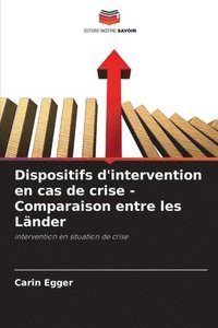 bokomslag Dispositifs d'intervention en cas de crise - Comparaison entre les Länder