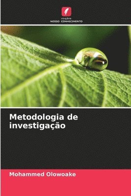 bokomslag Metodologia de investigação