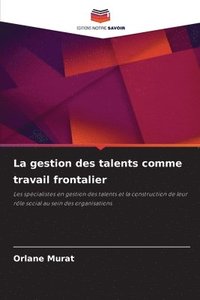 bokomslag gestion des talents comme travail frontalier
