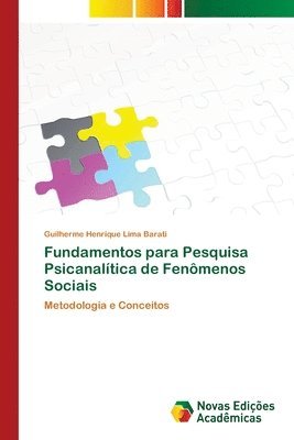 bokomslag Fundamentos para Pesquisa Psicanaltica de Fenmenos Sociais