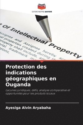 bokomslag Protection des indications géographiques en Ouganda