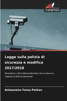 bokomslag Legge sulla polizia di sicurezza e modifica 2017/2018