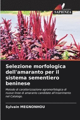 bokomslag Selezione morfologica dell'amaranto per il sistema sementiero beninese