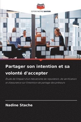 bokomslag Partager son intention et sa volonté d'accepter