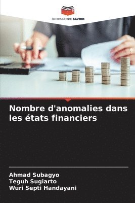 Nombre d'anomalies dans les états financiers