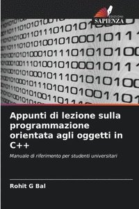 bokomslag Appunti di lezione sulla programmazione orientata agli oggetti in C++