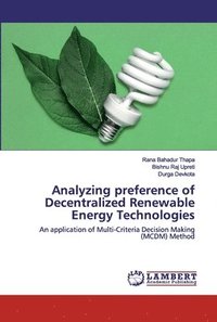 bokomslag Analyzing preference of Decentralized Renewable Energy Technologies