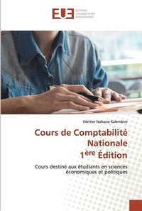 bokomslag Cours de Comptabilit Nationale 1re dition