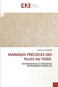 bokomslag Mariages Precoces Des Filles Au Togo