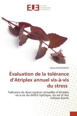 valuation de la tolrance d'Atriplex annuel vis--vis du stress 1