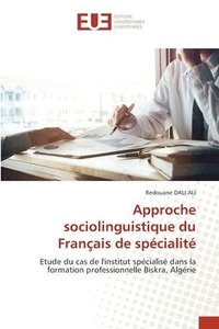 bokomslag Approche sociolinguistique du Franais de spcialit