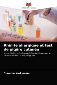 bokomslag Rhinite allergique et test de piqre cutane