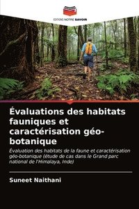 bokomslag valuations des habitats fauniques et caractrisation go-botanique