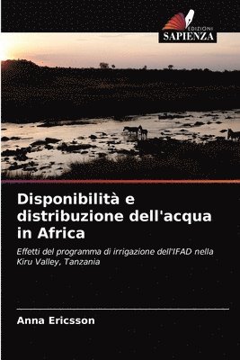 bokomslag Disponibilit e distribuzione dell'acqua in Africa