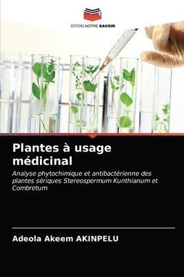 bokomslag Plantes  usage mdicinal