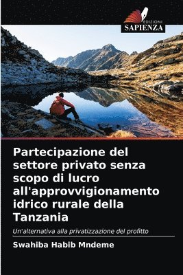 Partecipazione del settore privato senza scopo di lucro all'approvvigionamento idrico rurale della Tanzania 1