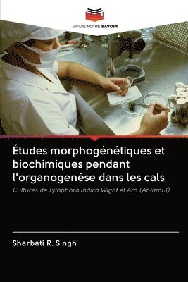 tudes morphogntiques et biochimiques pendant l'organogense dans les cals 1