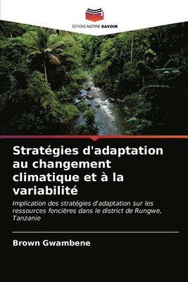 Strategies d'adaptation au changement climatique et a la variabilite 1