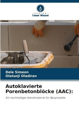 bokomslag Autoklavierte Porenbetonblcke (AAC)